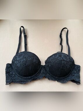 Black Lace Push-Up Bra